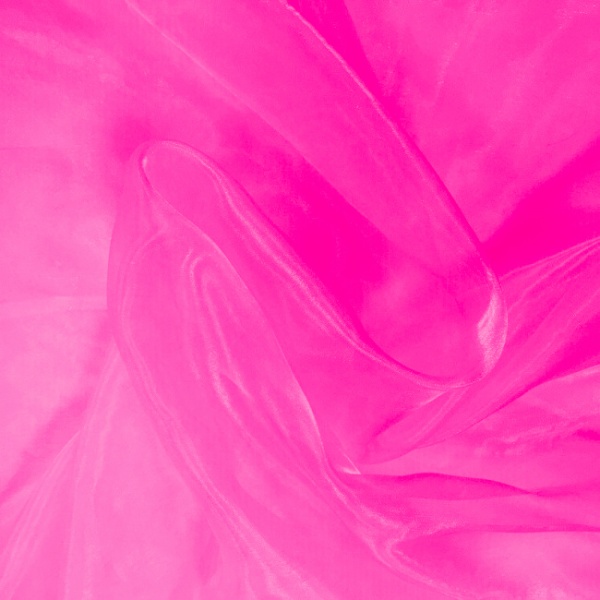 Plain Dyed Organza Shocking Pink
